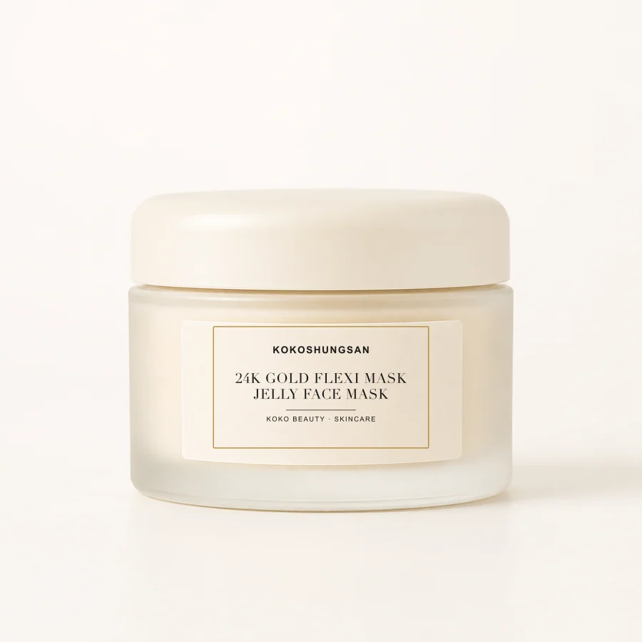 Kokoshungsan 24K Gold Flexi Mask jar with integrated label