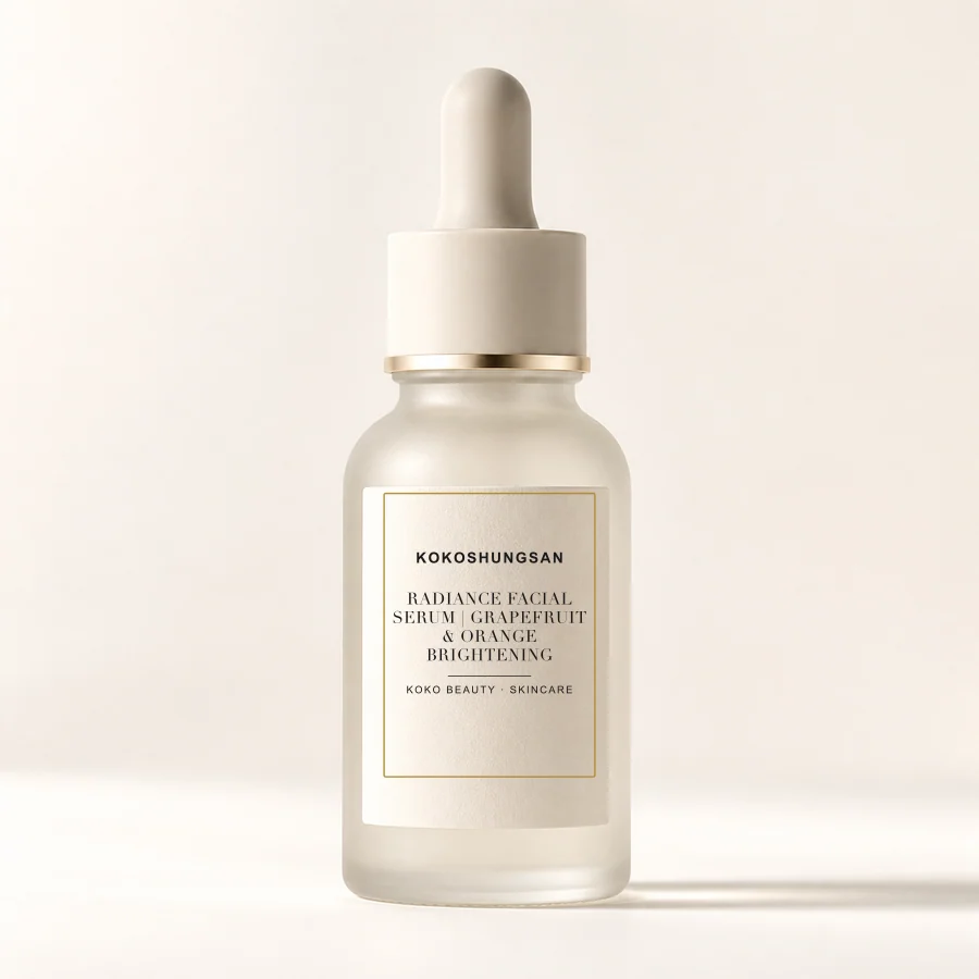 Kokoshungsan Radiance Facial Serum bottle with integrated label
